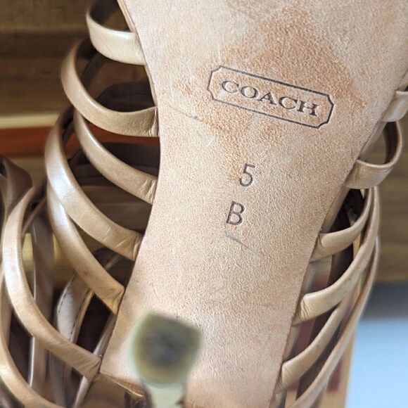 Coach Preppy Light Academia Feminine Chic Minimalist Glam Coquette Heel 5B - Picture 2 of 12